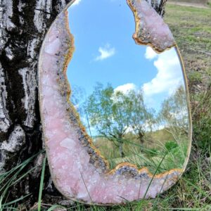 (aa) Edelsteen geode spiegels