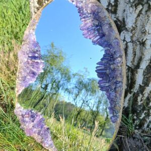 (00a) Amethist geode spiegel